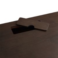 Bild von NORR11 JFK Home Schreibtisch mit höhenverstellbaren Beinen 130 x 65 cm – Esche dunkel geräuchert