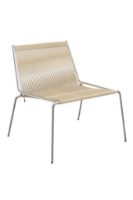 Bild von Thorup Copenhagen Noel Lounge Chair SH: 43 cm – Stahl/Natur