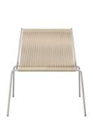 Bild von Thorup Copenhagen Noel Lounge Chair SH: 43 cm – Stahl/Natur