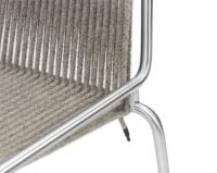 Bild von Thorup Copenhagen Noel Wollstuhl SH: 46 cm – Stahl/Grau