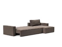 Bild von Innovation Living Newilla Schlafsofa mit Liege 530 L: 337 cm – Taupe