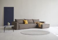 Bild von Innovation Living Newilla Schlafsofa mit Liege 530 L: 337 cm – Taupe