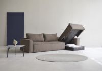 Bild von Innovation Living Newilla Schlafsofa mit Liege 530 L: 337 cm – Taupe