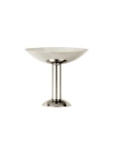 Bild von Louise Roe Champagner-Coupé aus Metall, hoch, H: 12 cm – Edelstahl