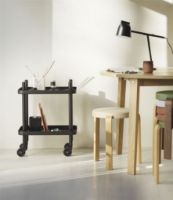 Bild von Normann Copenhagen Block Rolltisch H: 64 cm - Schwarz / Schwarz