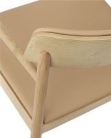 Bild von Normann Copenhagen Timb Lounge-Sessel, gepolstert, SH: 42 cm – Hellbraun / Ultra-Leder, Kamel