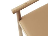 Bild von Normann Copenhagen Timb Lounge-Sessel, gepolstert, SH: 42 cm – Hellbraun / Ultra-Leder, Kamel