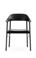 Bild von Normann Copenhagen Herit Sessel SH: 45 cm – Gestell aus schwarzer Eiche/Schwarz