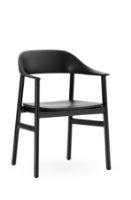 Bild von Normann Copenhagen Herit Sessel SH: 45 cm – Gestell aus schwarzer Eiche/Schwarz