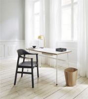 Bild von Normann Copenhagen Herit Sessel SH: 45 cm – Gestell aus schwarzer Eiche/Schwarz