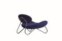 Bild von Woud Meadow Lounge Chair SH: 37 cm – Vidar Blau/Chrom