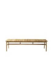 Bild von FDB Furniture M10 Together 3-Personen-Gartenbank L185,5 cm – Massives Teakholz/Natur