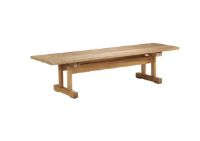 Bild von FDB Møbler M15 Ermelunden Bench ohne Rückenlehne SH: 43 cm – Thermo-Esche/Geölt