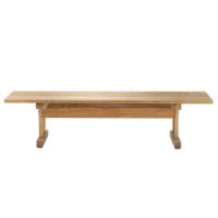 Bild von FDB Møbler M15 Ermelunden Bench ohne Rückenlehne SH: 43 cm – Thermo-Esche/Geölt