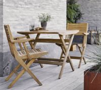 Bild von Cane-line Outdoor Flip Klapptisch Klein 80x80 cm - Teak