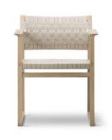 Bild von Fredericia Furniture BM62 Børge Mogensen Stuhl SH: 45,5 cm – Lackierte Eiche/Naturgeflecht