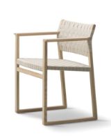 Bild von Fredericia Furniture BM62 Børge Mogensen Stuhl SH: 45,5 cm – Lackierte Eiche/Naturgeflecht