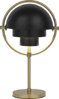 Bild von GUBI Multi-Lite Tragbare Lampe H: 30 cm - Messing/Schwarz Halbmatt