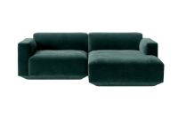 Bild von &Tradition Develius 2 Pers. Sofa mit niedriger Armlehne und nach rechts gerichtetem Chaiselong L: 220 cm – Ritz 6726 Dunkelgrün