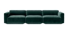 Bild von &Tradition Develius 3 Pers. Sofa mit Armlehnen L: 309 cm – Ritz 6726 Dunkelgrün