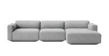 Bild von &Tradition Develius 3 Pers. Sofa mit niedriger Armlehne und nach rechts gerichteter Chaiselongue L: 309 cm - Hallingdal 130