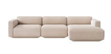 Bild von &Tradition Develius 3 Pers. Sofa mit niedriger Armlehne und nach rechts gerichteter Chaiselongue L: 309 cm - Karakorum 003