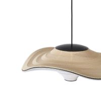 Bild von Handgefertigte fliegende Lampe Ø: 58 cm – Goldener Sand