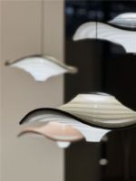 Bild von Von Hand gefertigte fliegende Lampe Ø: 58 cm - Helles Teracotta