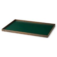 Bild von Gejst Frame Tablett groß 50,6 x 35,5 cm – Räuchereiche/Grün OUTLET