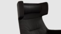 Bild von Conform MyPlace Sessel mit Sound SH: 42 cm - Leder/Schwarz