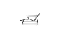 Bild von Normann Copenhagen Outdoor Vig Chaiselong Sonnenwagen L: 141 cm – Schwarz
