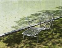 Bild von Normann Copenhagen Outdoor Vig Chaiselong Sonnenwagen L: 141 cm – Dunkelgrün