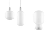 Bild von Normann Copenhagen Amp Pendelleuchte groß H: 26 cm – Weiß/Weiß