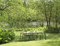 Bild von Normann Copenhagen Outdoor Vig Robinie Tisch 90x200 cm - Sort