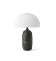 Bild von Vipp 591 Skulpturen-Tischlampe, klein, H: 39 cm – grauer Marmor