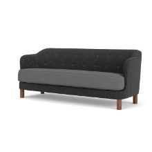 Bild von Audo Copenhagen Konstanz 2,5 Pers. Sofa L: 188 cm – Walnuss/Hallingdal 65.173