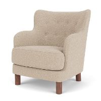 Bild von Audo Copenhagen Constance Lounge Chair SH: 43,6 cm – Walnuss/Zero 0001