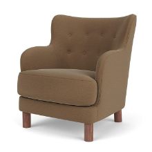 Bild von Audo Copenhagen Constance Lounge Chair SH: 43,6 cm – Walnuss/Grand Mohair 1103