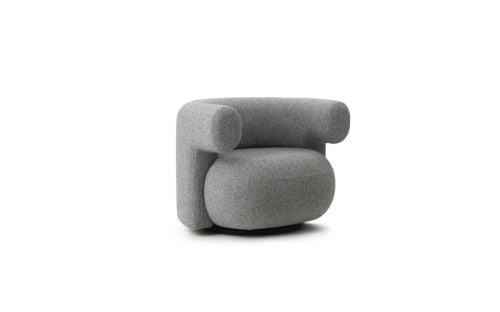 Normann Copenhagen Burra Lounge Chair SH: 42,5 cm - Hallingdal 0110lingdal 0110
