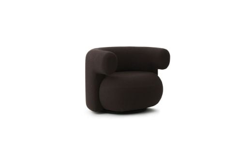 Normann Copenhagen Burra Lounge Chair mit Return-Drehfunktion SH: 42,5 cm - Yoredale UDA06