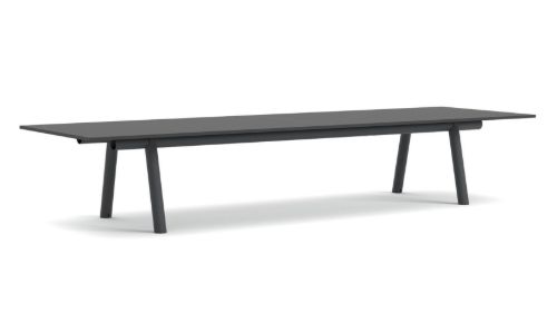 HAY Boa Table 1100 420x128x75 cm - Black/Oak Laqucered Veneer