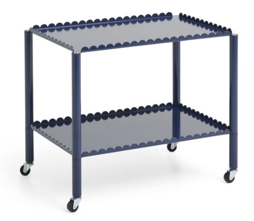 HAY Arcs Trolley Low 44x63 cm - Steel Blue
