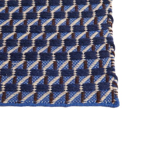 HAY Channel Rug 140x200 cm - Blue/White