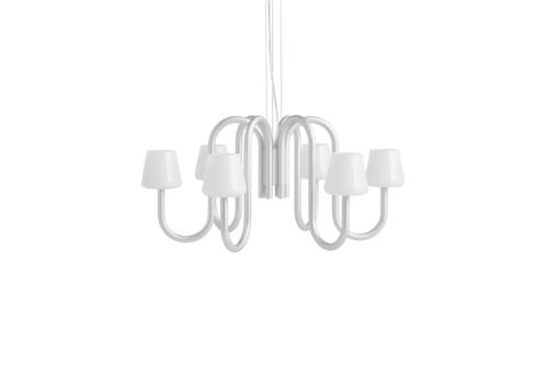 HAY Apollo Candelier Ø: 74,5 cm - White Opal Glass