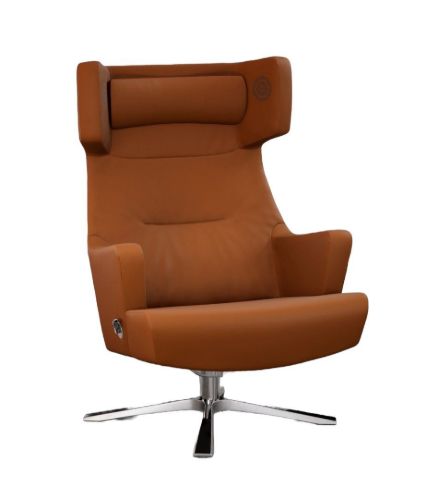 Conform MyPlace Lænestol med Lyd  - Læder/Cognac