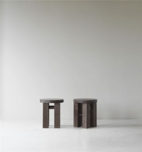 Normann Copenhagen Kiefernhocker H: 45 cm – Dunkelbraun