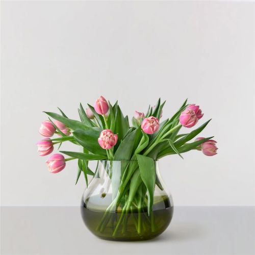 Ro Collection Blumenvase Nr. 23 Ø: 23 cm - Moosgrün