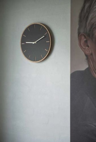 Crafts Watch Uhr: 28 cm – Nero-Eiche/Gold