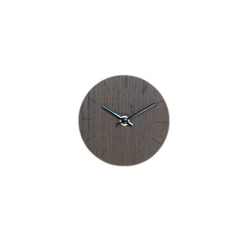 Hemverk Vægur Ø: 12 cm – Dark Oak/Sort