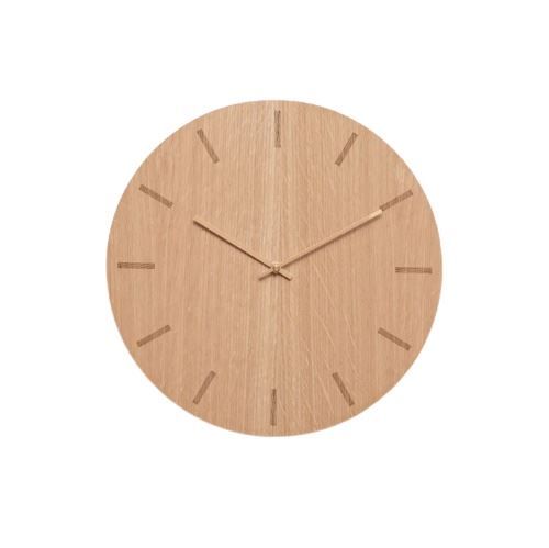 Hemverk Vægur Ø: 38 cm – Light Oak/Copper